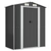 Garden Shed Anthracite 75.6"x42.5"x87.8" Galvanized Steel