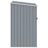 Garden Shed Gray 34.3"x38.6"x62.6" Galvanized Steel