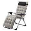 Infinity Zero Gravity Chair with Pad, Patio Chairs with Pillow and Utility Tray Adjustable Folding Recliner for Deck,Patio,Beach,Yard,Grey