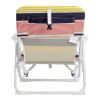 56*60*63cm 100kg Oxford Cloth White Iron Frame Beach Chair Color small size