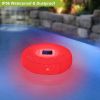 Solar Powered Floating Pool Lamps Light Sensor Swimming Pool Decorative Light w/ 7 Colors Change Waterproof Inflating Night Lights For Ponds Pools Fou