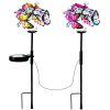 2 in 1 Outdoor Solar Light Butterfly Landscape Light Yard Stake Decor Lamp Stake Light