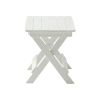 HIPS Foldable Small Table and Chair Set with 2 Chairs and Rectangular Table White