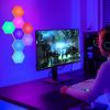 8Pcs Hexagon Light Panels RGBW Colorful Splicing Wall Lamps App Remote Line Control Timing Decorative Gaming Light Music Sync Lamps