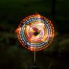 2/Pack Windmill Garden Lights Solar Wind Spinner