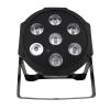 18W 7 LED RGBW UV 6in1 Par Light Plastic Stage DJ Strobe Beam Light Show Decor SHE-FP0718F