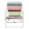 56*60*63cm 100kg Oxford Cloth White Iron Frame Beach Chair Color small size