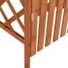 Pergola with Gate 45.7"x15.7"x80.3" Solid Firwood