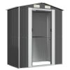 Garden Shed Anthracite 75.6"x42.5"x87.8" Galvanized Steel