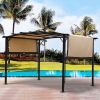 12 x 9 Ft Outdoor Pergola Patio Gazebo,Retractable Shade Canopy,Steel Frame Grape Gazebo,Sunshelter Pergola for Gardens,Terraces,Backyard