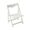 HIPS Foldable Small Table and Chair Set with 2 Chairs and Rectangular Table White