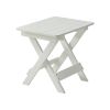 HIPS Foldable Small Table and Chair Set with 2 Chairs and Rectangular Table White