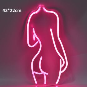 LED Back Neon Light Bar Decoration Background Glowing Acrylic (Option: Style A-Adjustable Brightness-USB)