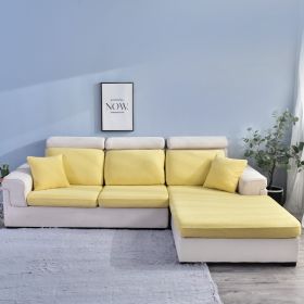 Sofa Cover Seersucker Waterproof Season Universal (Option: Goose Yellow-Double)