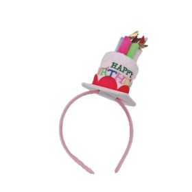 Cute Birthday Cake Birthday Headband Party Dress Up (Option: Red Birthday Headband)