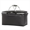 Large Picnic Basket, Insulated Foldable Cooler Bag for Camping Picnic Travel Lunch Bag