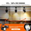 VEVOR LED Track Lighting Heads, 6.5W 3000K 470lm Warm White, Dimmable H Type Track Light Head, CRI85+ True Color Rendering Adjustable Tilt Angle Track