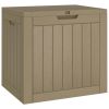 Patio Storage Box Light Brown 21.9"x16.9"x20.9" Polypropylene