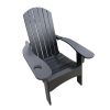 Outdoor or indoor Wood Adirondack chair with an hole to hold umbrella on the arm