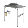 8x 5 FT Grill Gazebo Grill Canopy Double Tiered BBQ Gazebo Outdoor BBQ Canopy