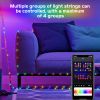 RGB IC Christmas Smart Fairy Light Bluetooth APP Control LED String Light Music Rhythm Waterproof 2023 Xmas Light Party New Year