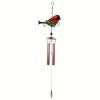 1set, Wind Chimes, Birds, Iron, Glass, Painted Handicrafts, Hanging Pieces, Courtyard Gardens, Metal Aluminum Pipe Hanging Pieces.Comes With S-hook, N