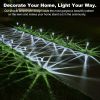 Solar Pathway Lights, Solar Garden Lights Outdoor White, Waterproof Led Path Lights for Yard, Patio, Landscape, Walkway